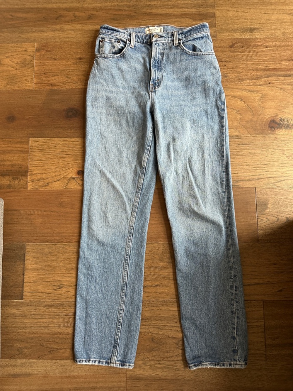 High-Rise Light Blue Denim Jeans